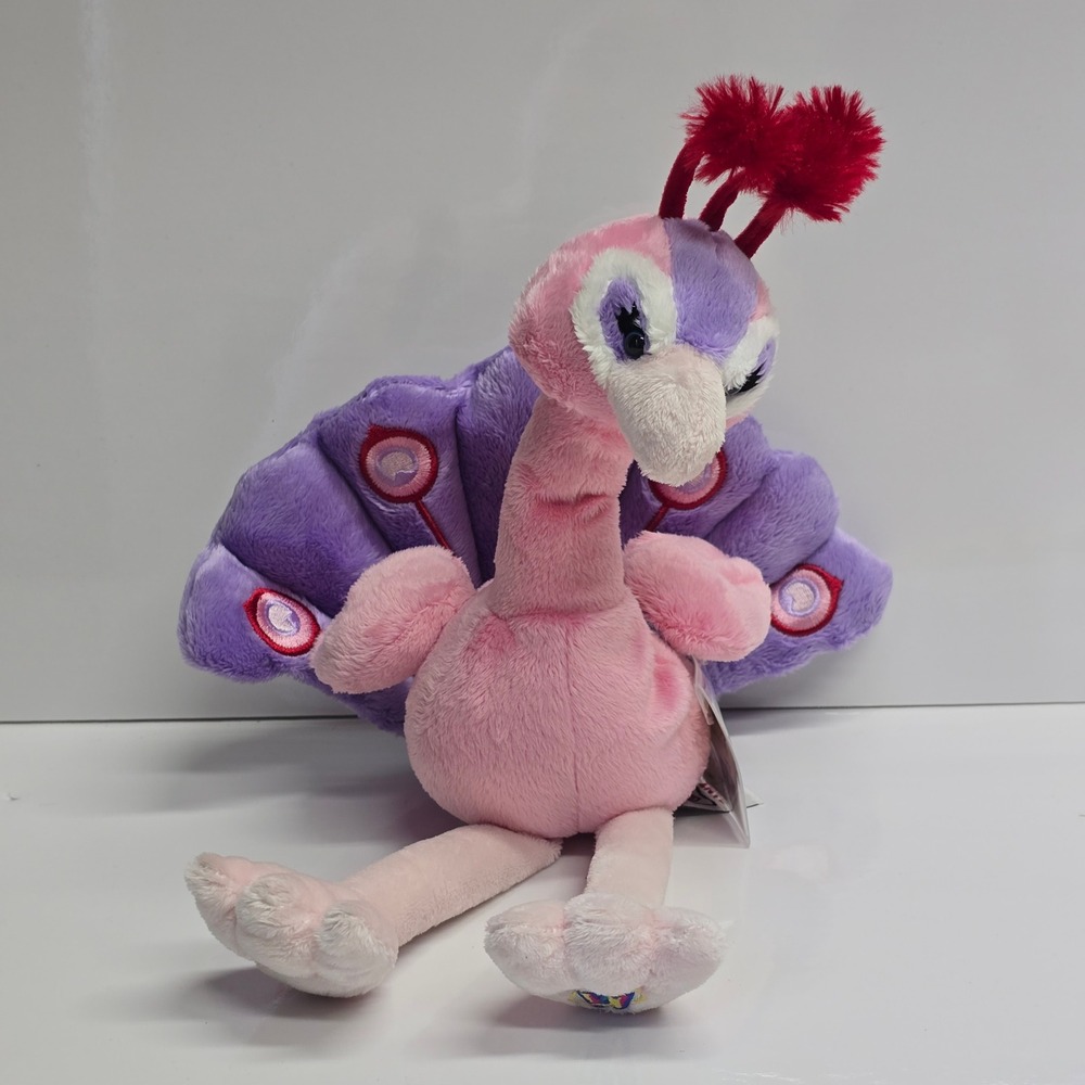 Webkinz‎ Pinktastic Peacock Plush Toy Pink Purple HM357 [With Code]